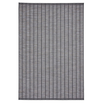 Santa Monica A041 Durable Stain-Resistant Weatherproof Flatweave In-Outdoor Black Rug-Think Rugs-Rug Love - The Most Loved Rug Store
